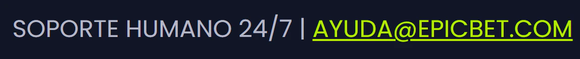 Atención al cliente en Epicbet