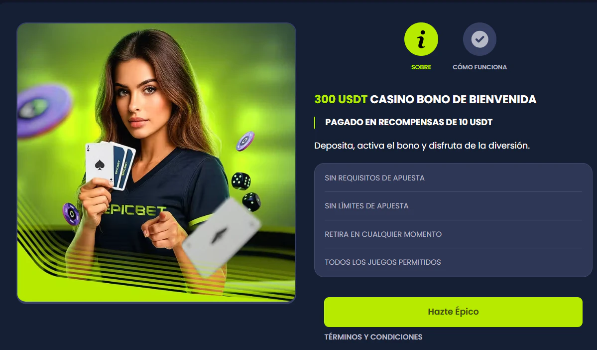 Bono de bienvenida de Epicbet